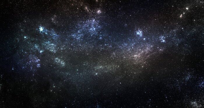 Poster Sterren aan de late nachthemel