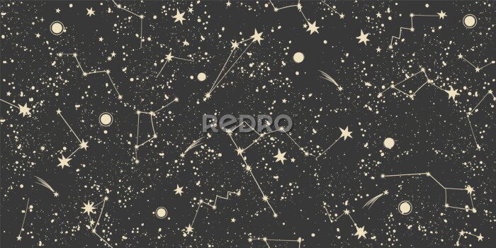 Poster Sterrenbeelden in de lucht