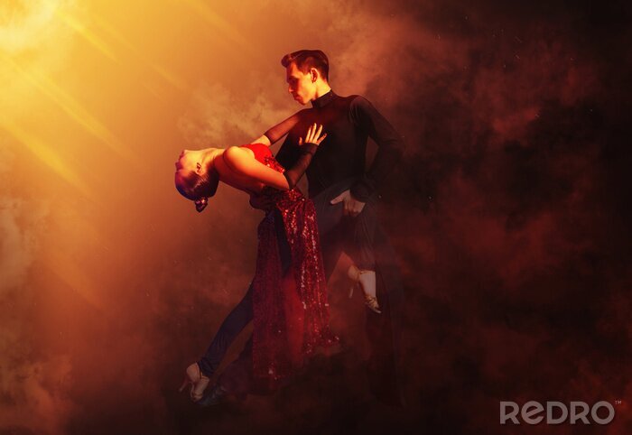 Poster Stijldansen hete tango