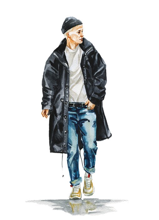 Poster Stijlvolle herenmode