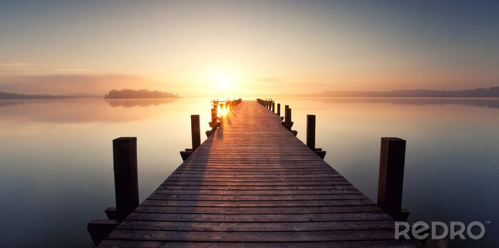 Poster Stilte op een kalm meer