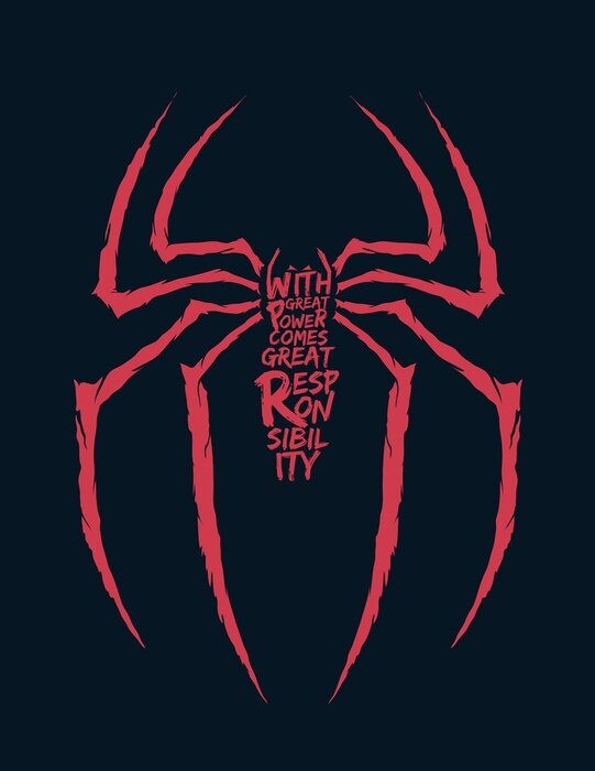 Poster Superheld kracht