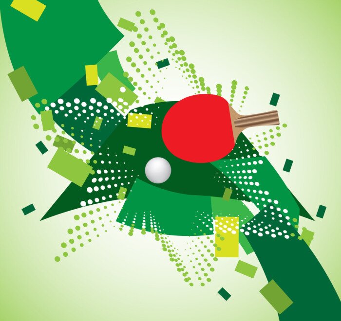 Poster Tafeltennisracket