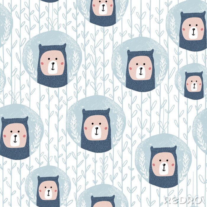 Poster Teddyberen in Scania-stijl