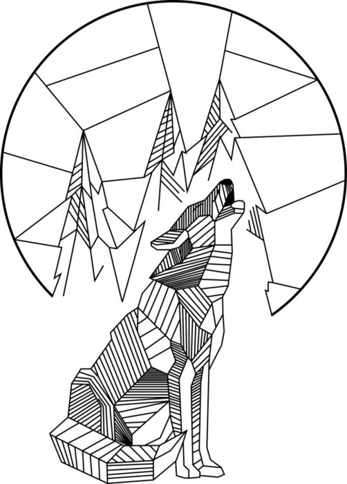 Poster Tekening in Scandinavische stijl