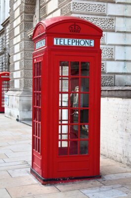 Poster Telefoon Londense telefooncel
