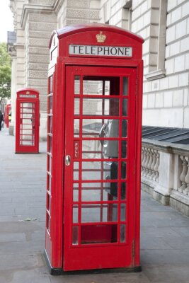 Poster Telefoon Londense telefooncellen