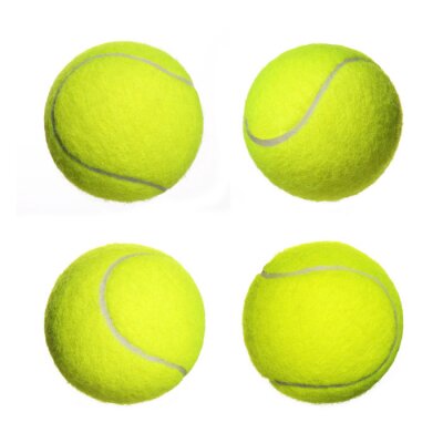 Tennis 3D vier ballen