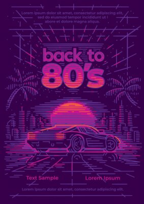 Poster Terug naar de jaren 80