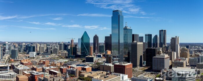 Poster Texas panorama op een mooie dag