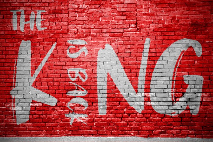 Poster The King is back Graffiti
