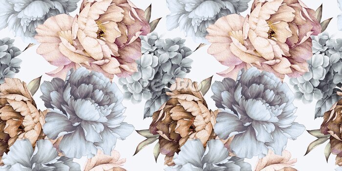 Poster Thema met herfstrozen