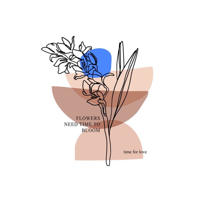 Poster Tijd om te bloeien