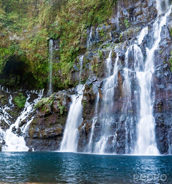 Poster Trapvormige watervallen