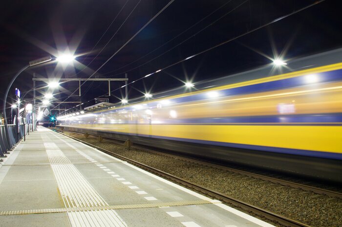 Poster Trein met motion