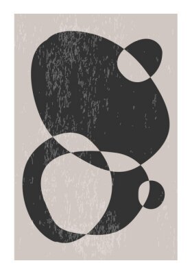 Poster Trendy abstract aesthetic creative minimalist artistic hand drawn composition