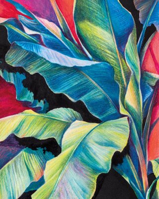 Poster Tropische boeketkleuren