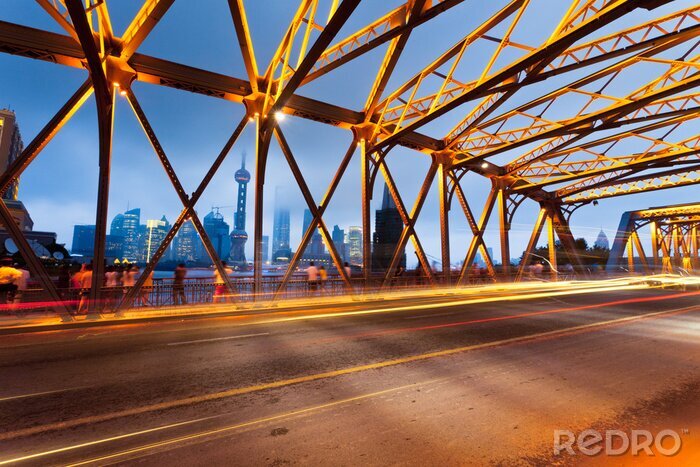 Poster Tuinbrug van dichtbij