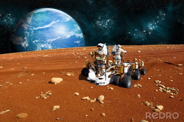 Poster Twee Man Rover - Elementen van deze afbeelding geleverd door NASA