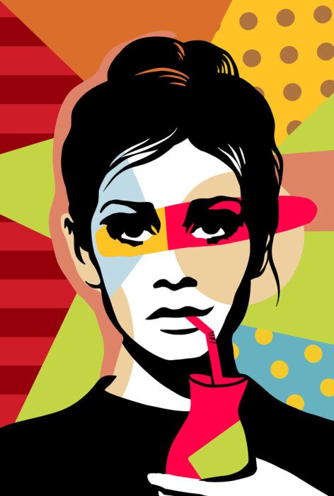 Poster Twiggy-collage
