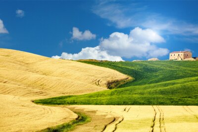 typische landschap van Toscanië, Italië