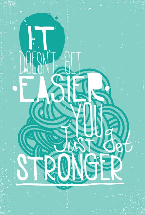 Poster Typografie abstractie