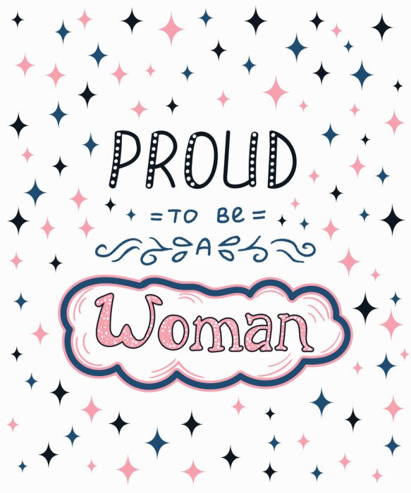 Poster Typografie in glamourstijl