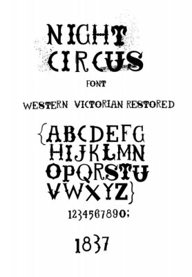 Typografisch alfabet en cijfers