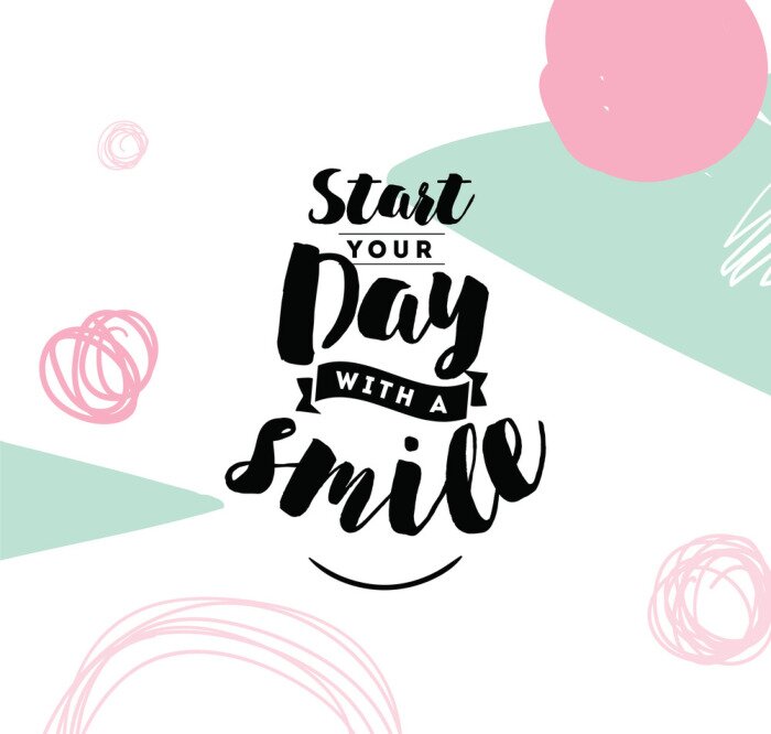 Poster Typografisch patroon voor een kaart