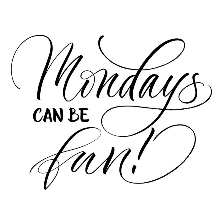 Poster Typografische inscriptie in de stijl van moderne kalligrafie