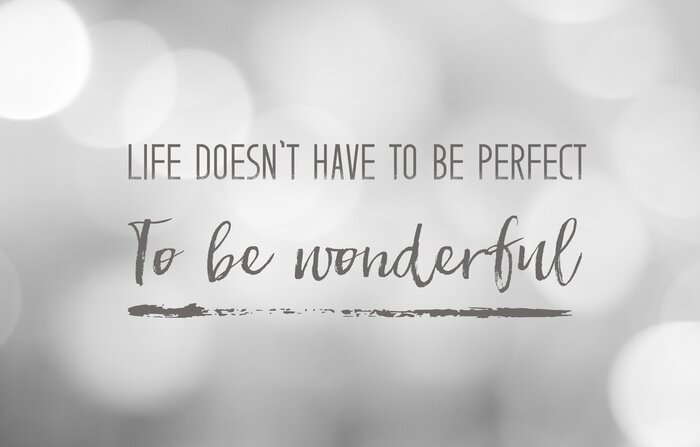 Poster Typografische letters hoeven niet perfect te zijn