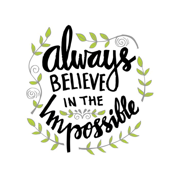 Poster Typografische letters in boho-stijl