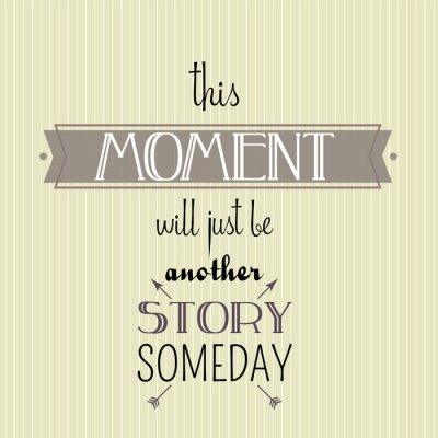 Sticker Uitstekende typografie