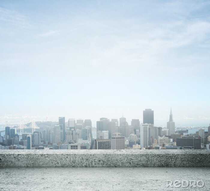 Poster uitzicht op de stad