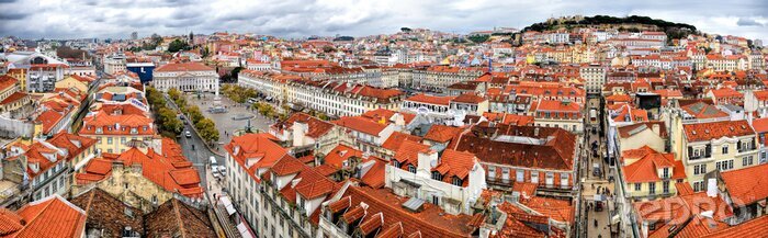 Poster Uitzicht op de stad Lissabon