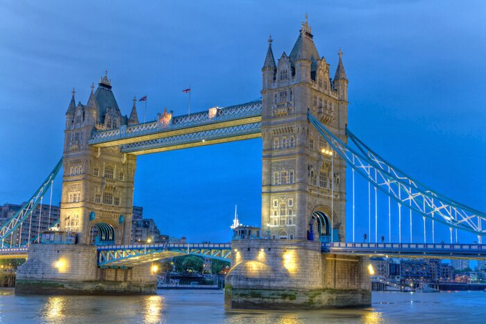 Poster Uitzicht op de Tower Bridge in Londen