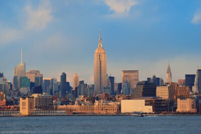 Uitzicht op Manhattan in de zon