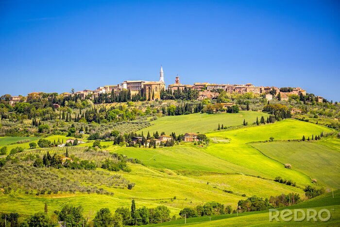 Poster Uitzicht op Pienza