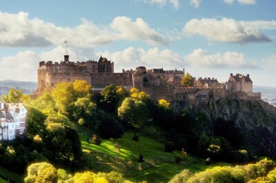 Poster Uitzicht over het kasteel van Edinburgh
