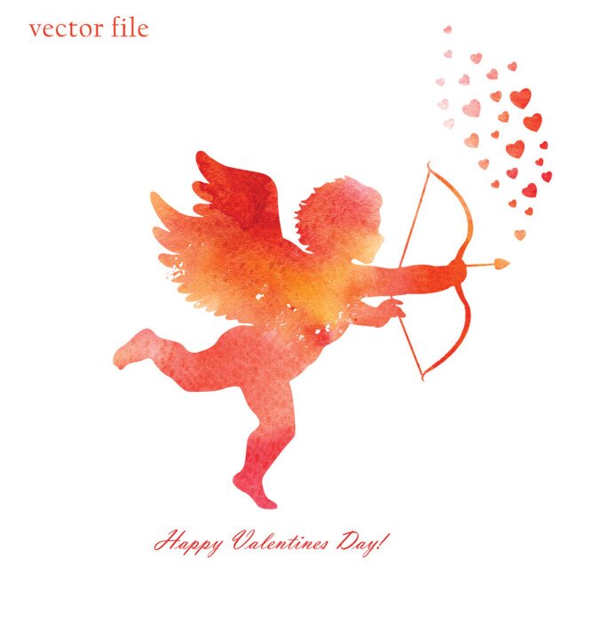 Poster Valentines cupid