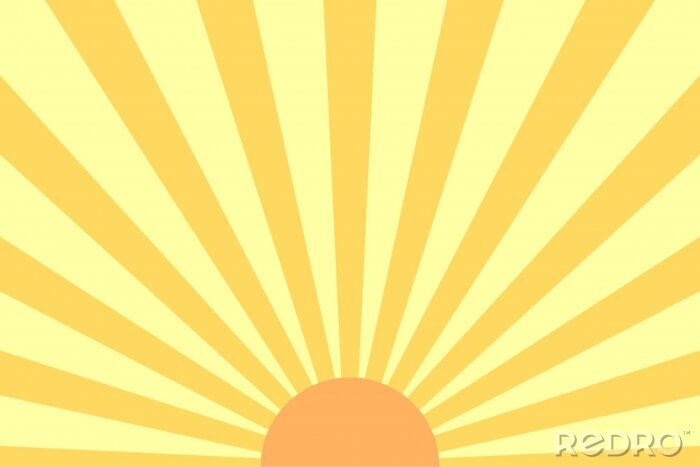 Poster Vector comic book background with sunburst pattern in retro pop art style.