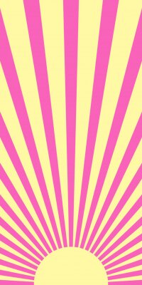 Poster Vector vertical comic book background with sunburst pattern in retro pop art style.