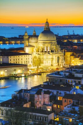 Poster Venetië uitzicht op de basiliek