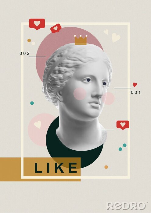 Poster Venus op sociale media