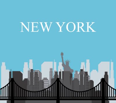 Poster Verenigde Staten en New York ontwerp