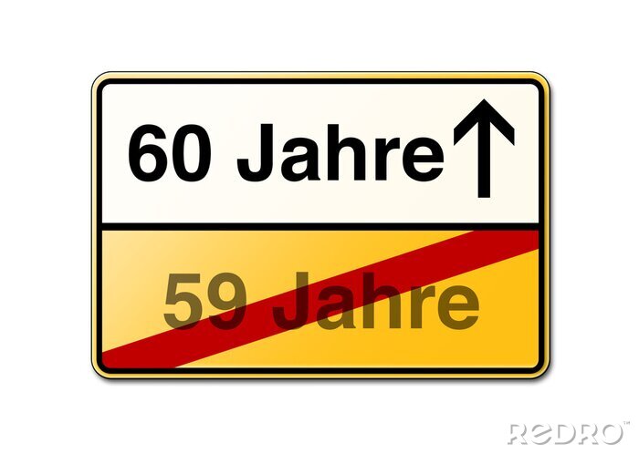 Poster Verkeersteken voor 60ste verjaardag