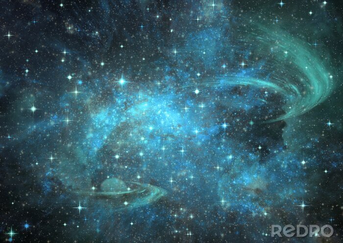 Poster Verre sterrenstelsels van het universum