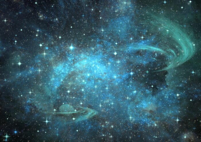 Poster Verre sterrenstelsels van het universum