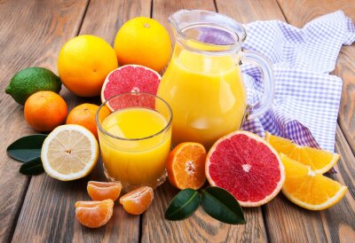 Vers sap van citrusvruchten