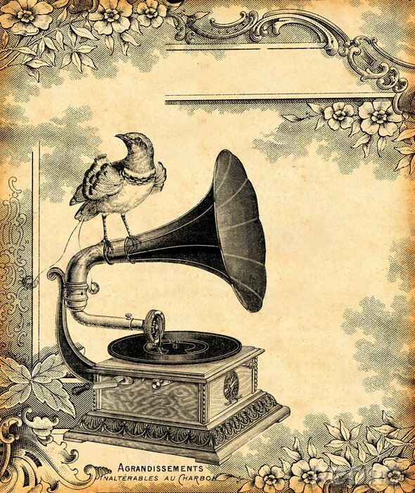Poster Vintage muziek